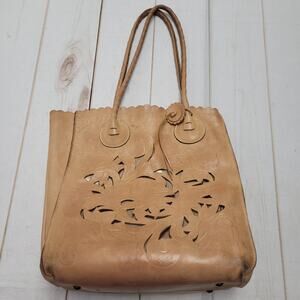 Patricia Nash Cavo tote tooled floral cutout purse bag